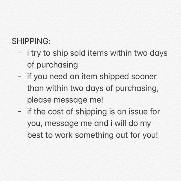 SHOP POLICIES - Picture 4 of 4